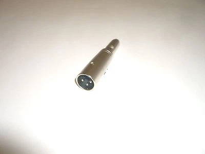 PHILMORE 44-120 XLR MALE to 1/4" PHONO JACK MIKE MICROPHONE ADAPTER CONNECTOR - Image 1 of 2