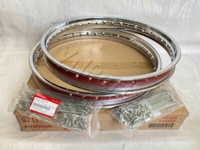 Aros e raios de roda genuínos Honda SS50 CL50 CL70 CD50 C50 C70 PP C110 + mamilos - Imagem 1 de 4