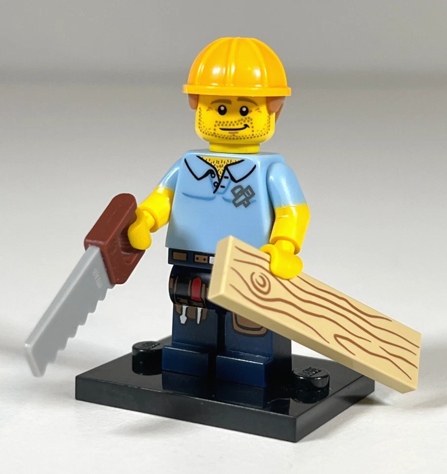 LEGO Carpenter Handyman Minifigure from Series 13 Figures col203 71008 j6 - Image 1 of 4