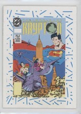 1989 DC Comics Backing Board Cards Great Heroes Superman #107 1n4