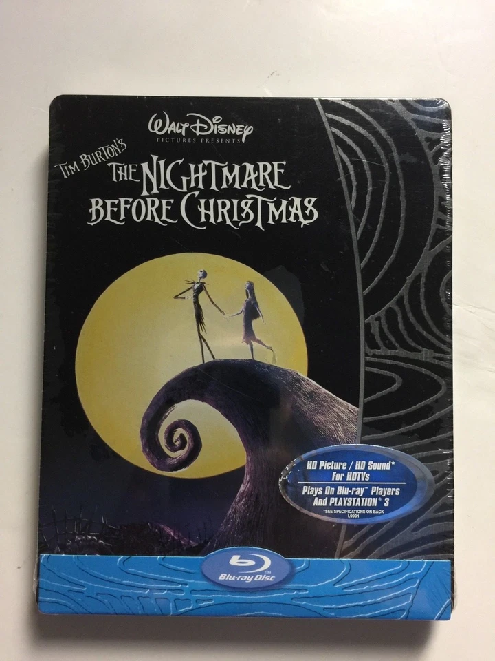 The Nightmare Before Christmas Blu-ray Steelbook DVD R1 OOP Futureshop