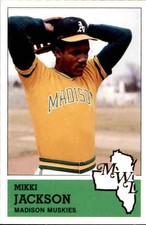 1983 Madison Muskies Fritsch #20 Mikki Jackson Atchison Kansas KS Baseball Card