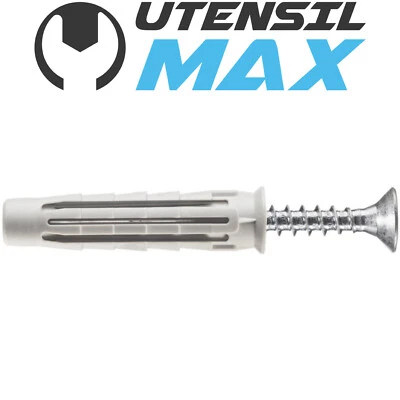 TASSELLI IN NYLON CON VITI Ø 6 PER MURI PIENI/VUOTI - CONFEZIONI 10-50-300 PZ. - Immagine 1 di 4