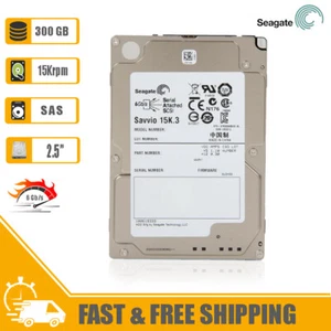 Seagate (SAS) Savvio 2.5" Internal HD 300GB 15krpm HDD 6Gb/s, ST9300653SS - Picture 1 of 6