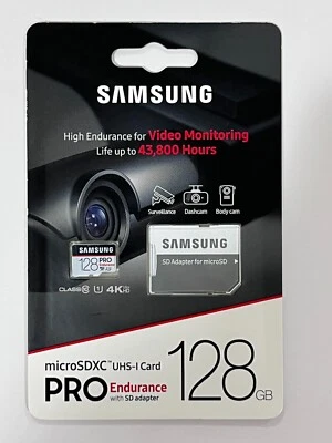 New Samsung Endurance Pro 128GB microSDXC Memory Card MB-MJ128GA/AM - Image 1 of 3