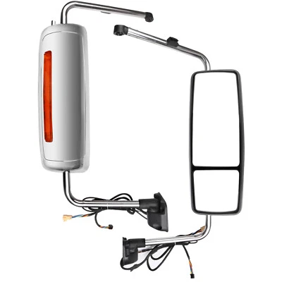 Espejo retrovisor eléctrico cromado completo lado derecho derecho derecho derecho derecho para International Prostar 2002-2018 Foto 1 de 4