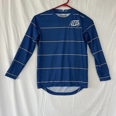 Camiseta deportiva para bicicleta Troy Lee Designs TLD YOUTH Flowline azul revertida mediana *CIERRE* Foto 1 de 3