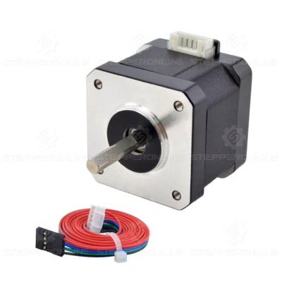 STEPPERONLINE Nema17 Schrittmotor 0.9deg 0.3Nm Bipolar Φ5mm1.5A 42x38mm CNC 3D Printer