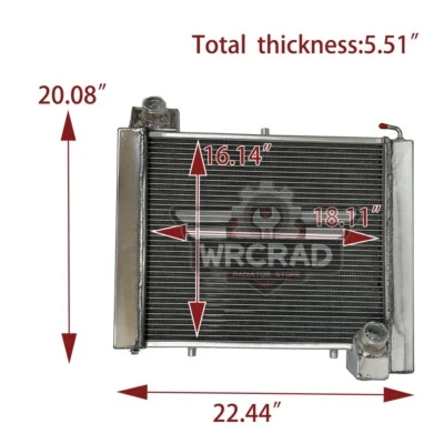 Manual Radiator For 1961-1962 Chevrolet Corvette 4.6L 5.3L V8 MT Full Aluminum - Image 1 of 4