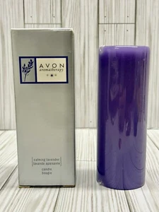 AVON Aromatherapy Calming Lavender 6" Pillar Candle New Old Stock - Picture 1 of 5