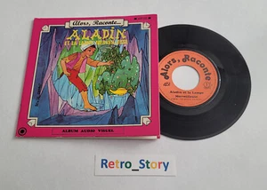 Disque Vinyle 45T - Aladin et la Lampe Merveilleuse - Album Audio Visuel - Picture 1 of 7