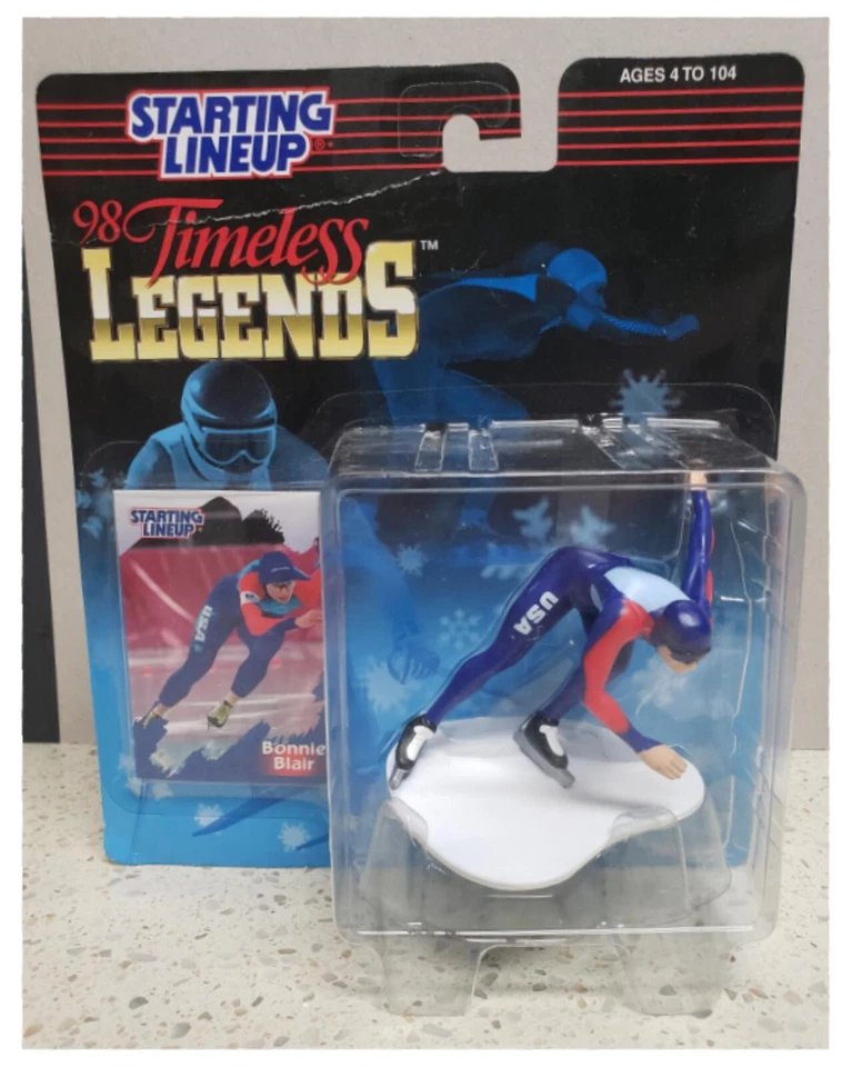 Figura Bonnie Blair Starting Line Up 1998 nueva en caja Timeless Legends Olympic Skater Foto 1 de 1