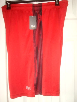 Shorts de basquete masculino vermelho Everlast tamanho XL novo - Imagem 1 de 3
