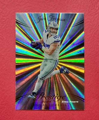 Jake Ferguson - Dallas Cowboys - 2024 Prestige Football - Sunburst Parallel #77 - Image 1 of 2