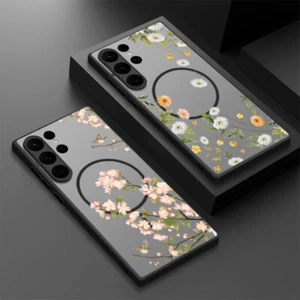 Shockproof MagSafe Phone Case For Samsung S25 S24 S23 S22 S21 Ultra S20 FE Cover - Picture 1 of 19