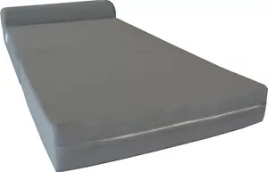 Twin Portable Flip Sleeper Chair Folding Foam Beds, 1.8 Density 6x32x70 Gray - Picture 1 of 3