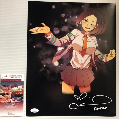 Colleen Clinkenbeard Signed Autographed 11x14 Photo MOMO My Hero Academia JSA 5 Cover