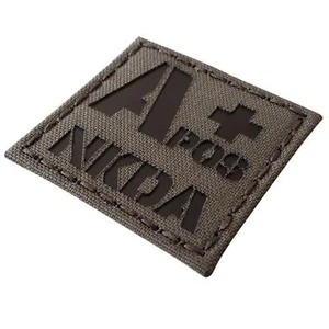 APOS Blutgruppe IFAK NKDA Lasercut (IR, Ranger Green, 2x2) Ranger Laser Hook Patch - Bild 1 von 8