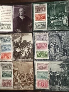 Scott #2624-2629 Columbian Souvenir Sheets (1992) - Picture 1 of 7