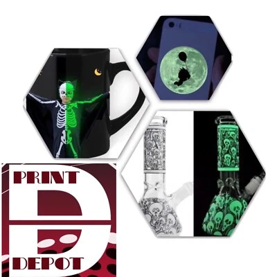 25 Sheets 8.5”x11” Inkjet Waterslide Decal Paper Glow In The Dark GREEN Transfer - Image 1 of 4