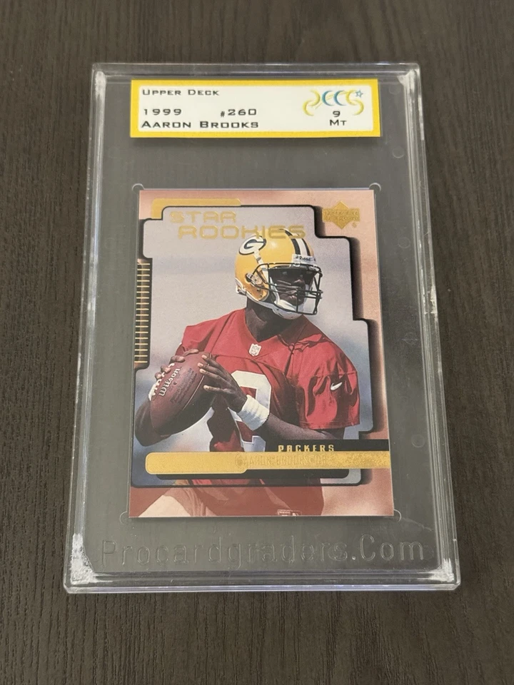 1999 Upper Deck Star Rookies #260 AARON BROOKS Rookie RC PCG ProCardGraders 9 MT - Image 1 of 2