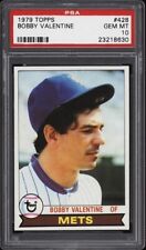 1979 Topps #428 Bobby Valentine - Mets - PSA 10 - *218630- Pop 3 - Baseball Card