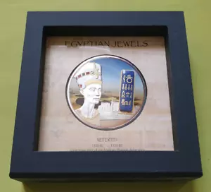 Moneda de plata Isabel II. 50 dólares Fiji 2012 - 2 OZ - Nefreteti Egipto - Prueba - Imagen 1 de 5