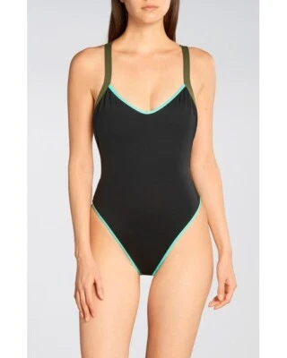 L*Space Women's Color Block Maniac One-Piece (Black) Swimsuit 121718 sz 4 - Image 1 of 2