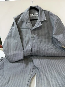 Vintage Red Kap Coveralls Herringbone Work Farm Mechanic Mens 48 Regular New - Picture 1 of 4