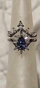 BP December Bday '24 "Take Me To The Stars" Tanzanite CZ On Hematite. 2~fer - Picture 1 of 4