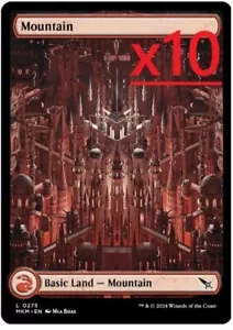 Magic The Gathering - Asesinatos en la mansión Karlov - Tierras artísticas completas - Montañas (x10) - Sin papel de aluminio - Imagen 1 de 1