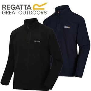 Mens Thompson Half Zip Lightweight Micro Fleece Pullover Jumper Top Jacket New - Picture 1 of 27