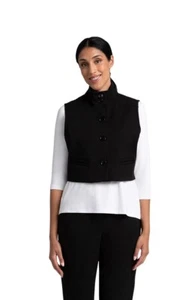 Sympli - Ponte Expedition Bolero Vest - Black- Women's Size 8 - Picture 1 of 4