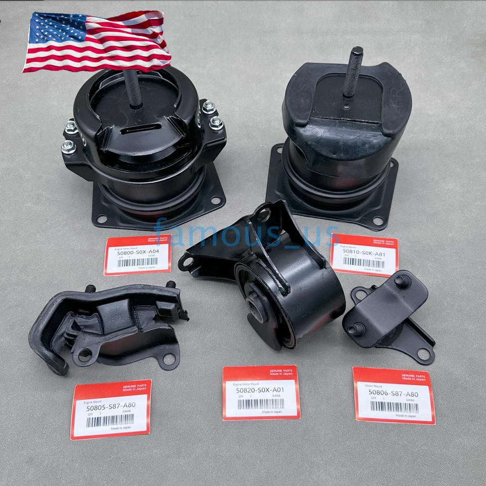 Nuevos soportes de motor 5 piezas de repuesto para Acura TL 2000-2003 3,2 L V6 K437 EE. UU. Foto 1 de 4
