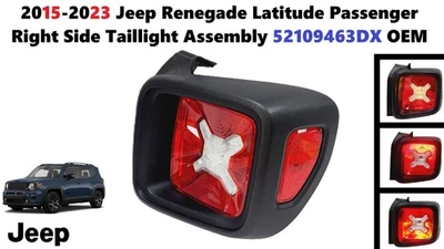 15-23 Jeep Renegade Latitude Passenger Right Side Taillight Assembly 52109463DX - Image 1 of 4