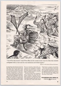 International Nickel Rocket Flight Alloy Metals Wan Hoo Vintage Print Ad 1963 - Picture 1 of 5