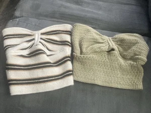 American Eagle Ladies' Tube Top Lot Of 2 Xs - Picture 1 of 5