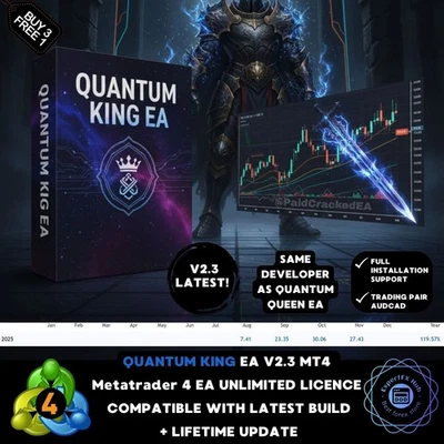 v2.3 Quantum King MT4 Forex algo trading bot metatrader EA expert advisor - Image 1 of 4