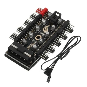 IDE 10 Port 4Pin Case Fan Hub, PWM Splitter for 12V 3Pin/4Pin Computer Case Fan - Afbeelding 1 van 6