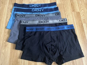 5 X DKNY Men's Modal Boxer Shorts SUPERSOFT Cotton Trunk :LARGE 36-38" - c78 - Picture 1 of 7