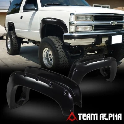 Ajuste 1988-1999 C/K Tahoe/Yukon {REMACHE DE BOLSILLO}Rueda pintable texturizada/guardabarros acampanado Foto 1 de 4