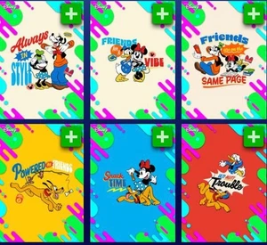 [DIGITAL] Topps Disney - Mickey & Friends 25 S1 - Emparejamientos extraños de neón - Elige - Imagen 1 de 1