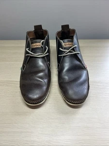 Vintage 90s Men’s Kickers. Shoe/ Ankle Boot. Brown Leather Size 7.5 Uk. Retro. - Picture 1 of 16