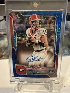 2025 Bowman Chrome U Gunner Stockton mini-Diamonds Blue Auto /150 - Picture 1 of 4