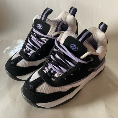 Heelys Style#9158 Youth Size 2 / Women’s Size 3 Black/White/Purple, NO WHEELS - Image 1 of 4