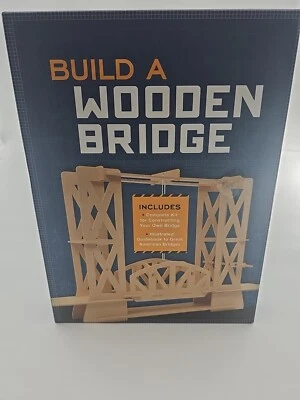 Wooden Truss Bridge Kit – STEM Bridge Kit Complete with Instructions - Image 1 of 2