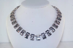 Vtg 950 TD-92 Mexico Sterling Silver Abalone Statement Necklace - Picture 1 of 7