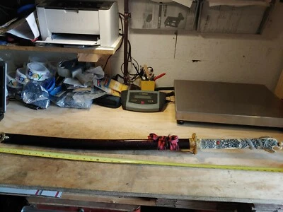 Espada Larga Japonesa 43" Hoja Acero Inoxidable 440 Foto 1 de 4