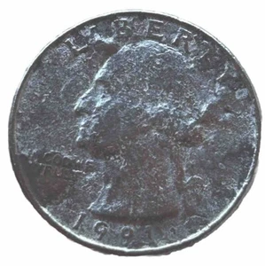 1991 P  Quarter  Error  "Cud or Die Chip” 2 Times - Picture 1 of 5