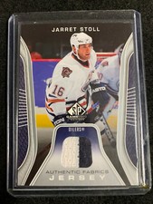 2006-07 SP Game Used Hockey Authentic Fabrics 2 Color Jarret Stoll Oilers #AF-ST